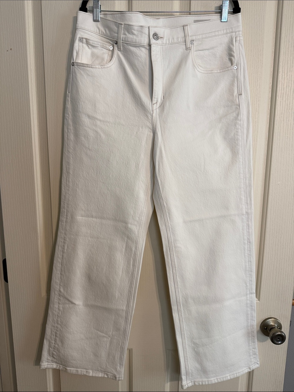 Women's AYR White Wide-Leg Jeans Sz 33S